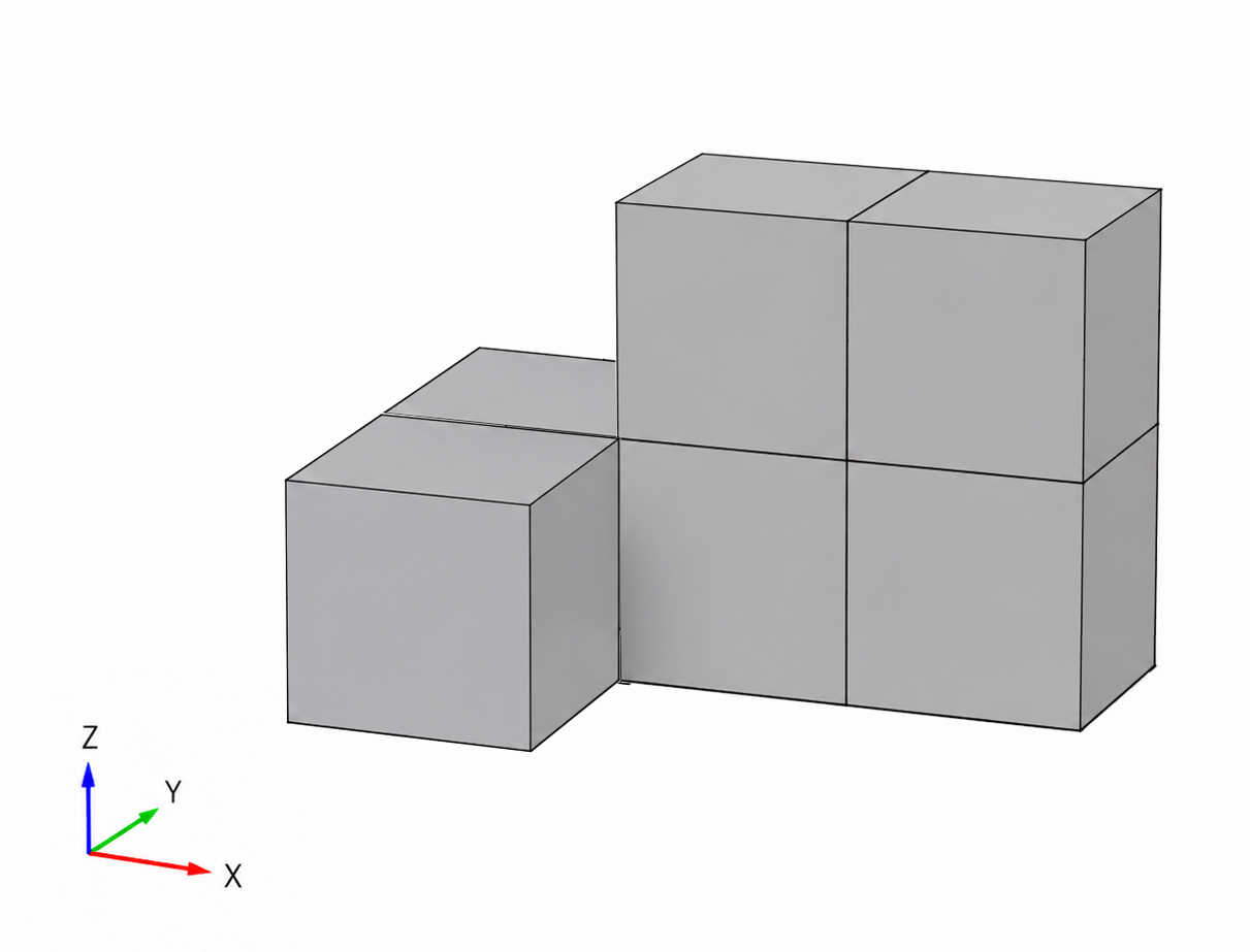 RO. L-step compositie · 3D wireframe schema